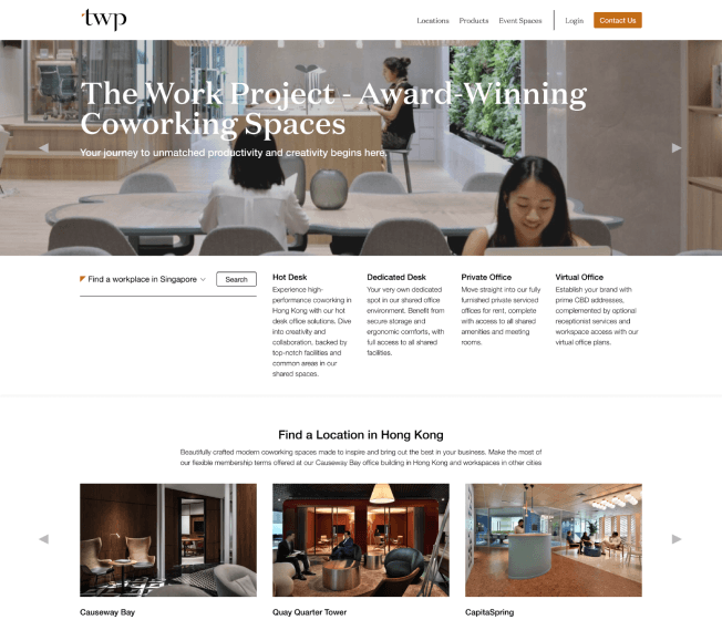 The Work Project — Coworking platform MVP